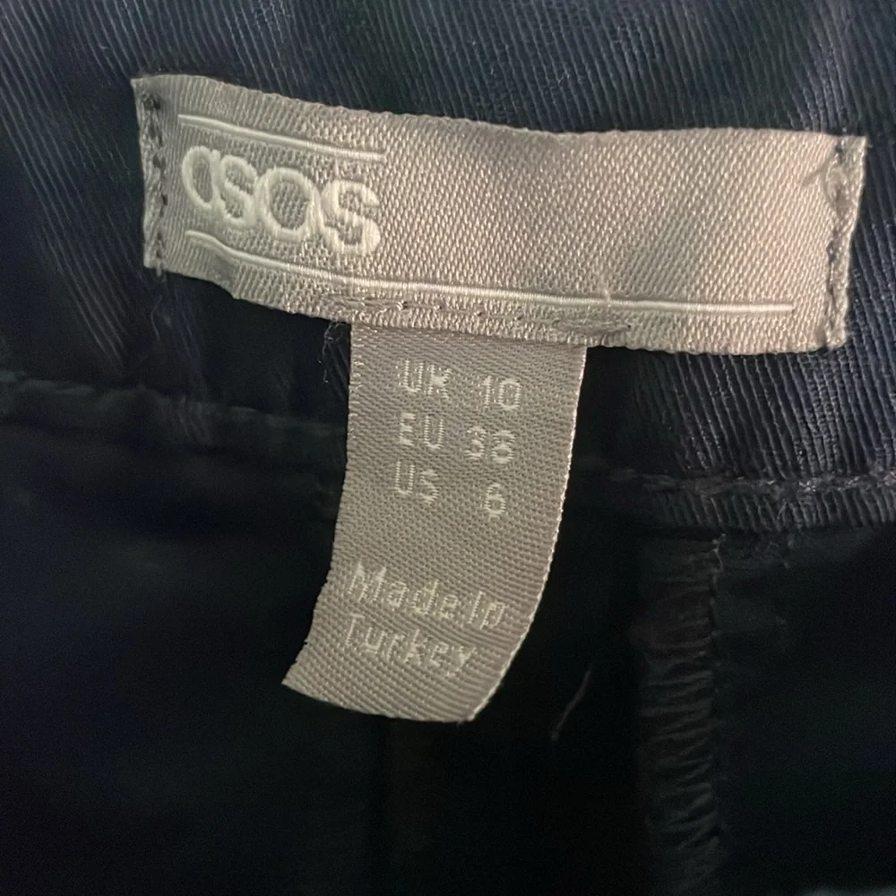 NWT‎ ASOS Navy Flare Pants - Size 6 - Picture 7 of 8